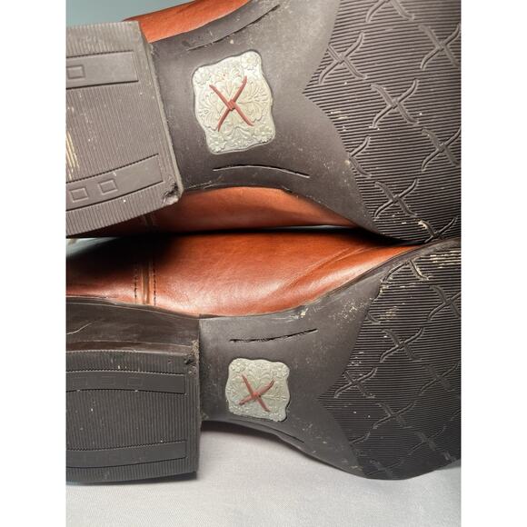 Twisted X Western Brown Cowboy Boots Mens R Toe 14" Tall Size 13EE MWT002 - Picture 15 of 15